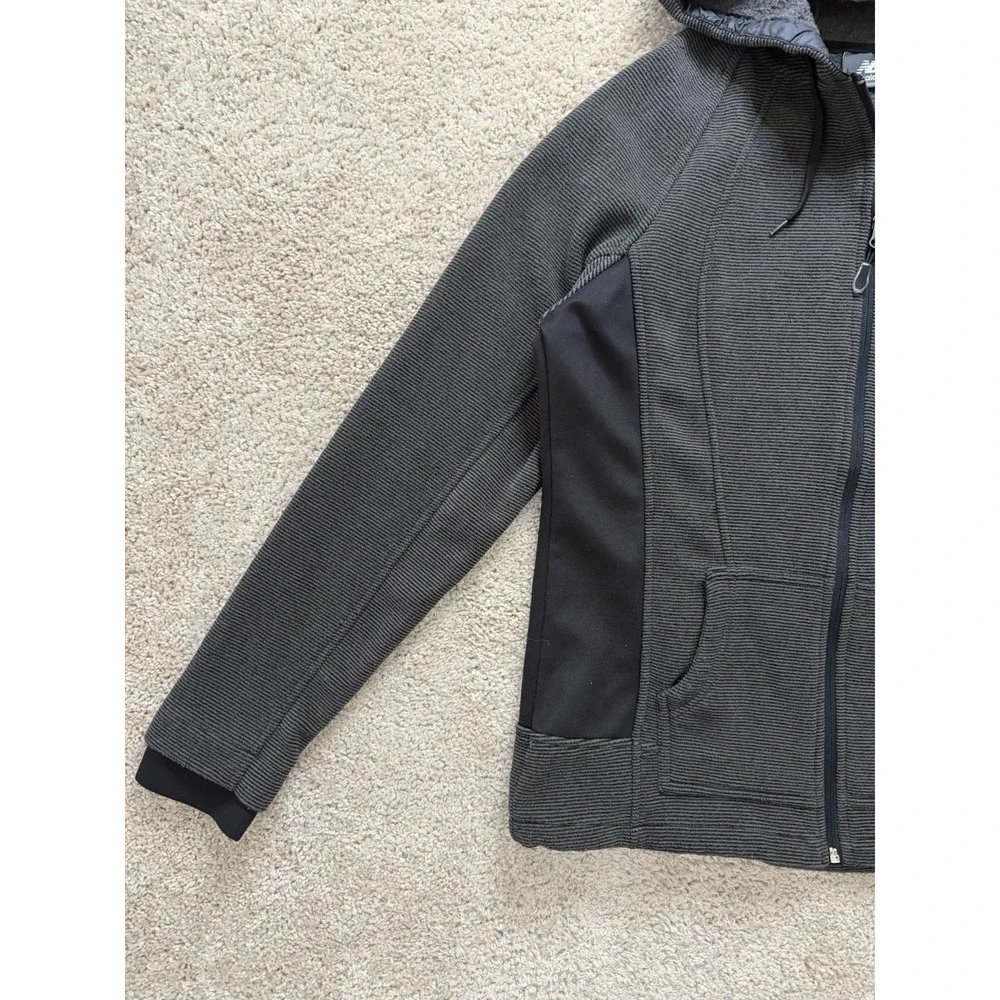 New Balance Heat Grid Textured‎ Full Zip Hooded Jacket Women's Size Medium